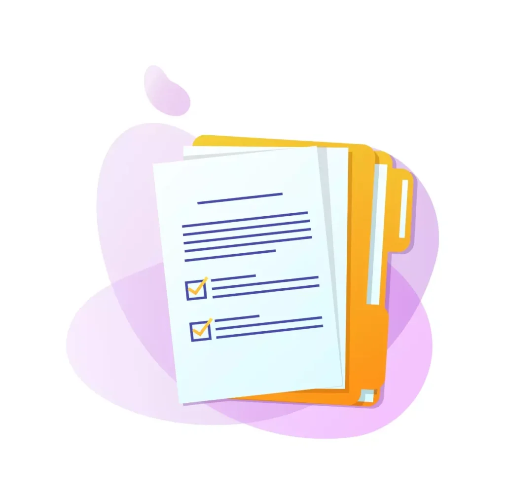 Documento de rescisão do empregado doméstico com checklists, simbolizando o processo de encerramento do contrato de trabalho.
