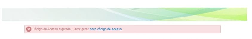 Código de Acesso do eSocial Expirado