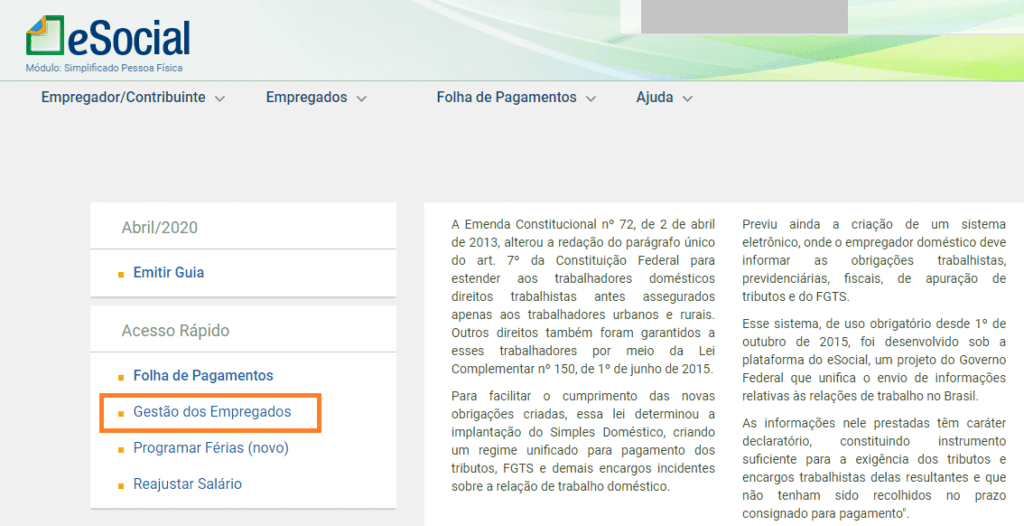 Suspensão de Contrato da Doméstica no eSocial