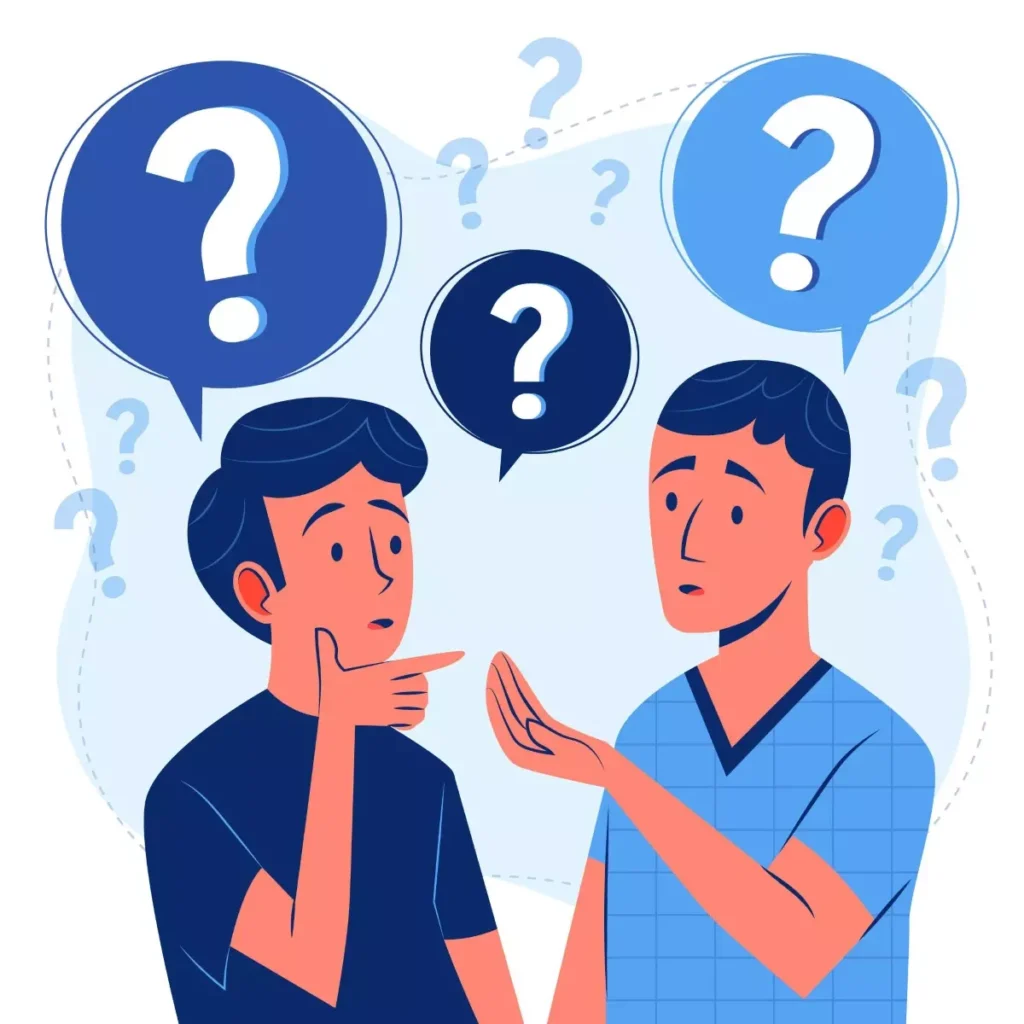Duas pessoas conversando com balões de dúvida sobre a prorrogação da medida provisória 936, destacando o tema de interesse para o contexto econômico e legal brasileiro.