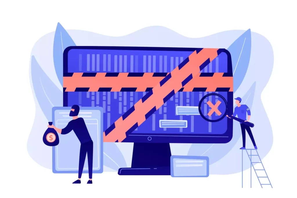 Ilustração sobre como cancelar a suspensão de contrato da doméstica, com destaque para a resolução de problemas na folha de pagamento e comunicação.