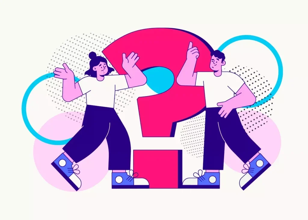 Ilustração explicativa sobre como a suspensão de contrato afeta o 13º salário de empregadas domésticas, com personagens e ponto de interrogação em destaque.