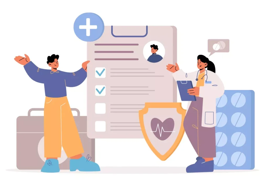 Ilustração de um atestado médico para aviso prévio de empregada doméstica, destacando a importância do documento de saúde durante o período de aviso prévio.
