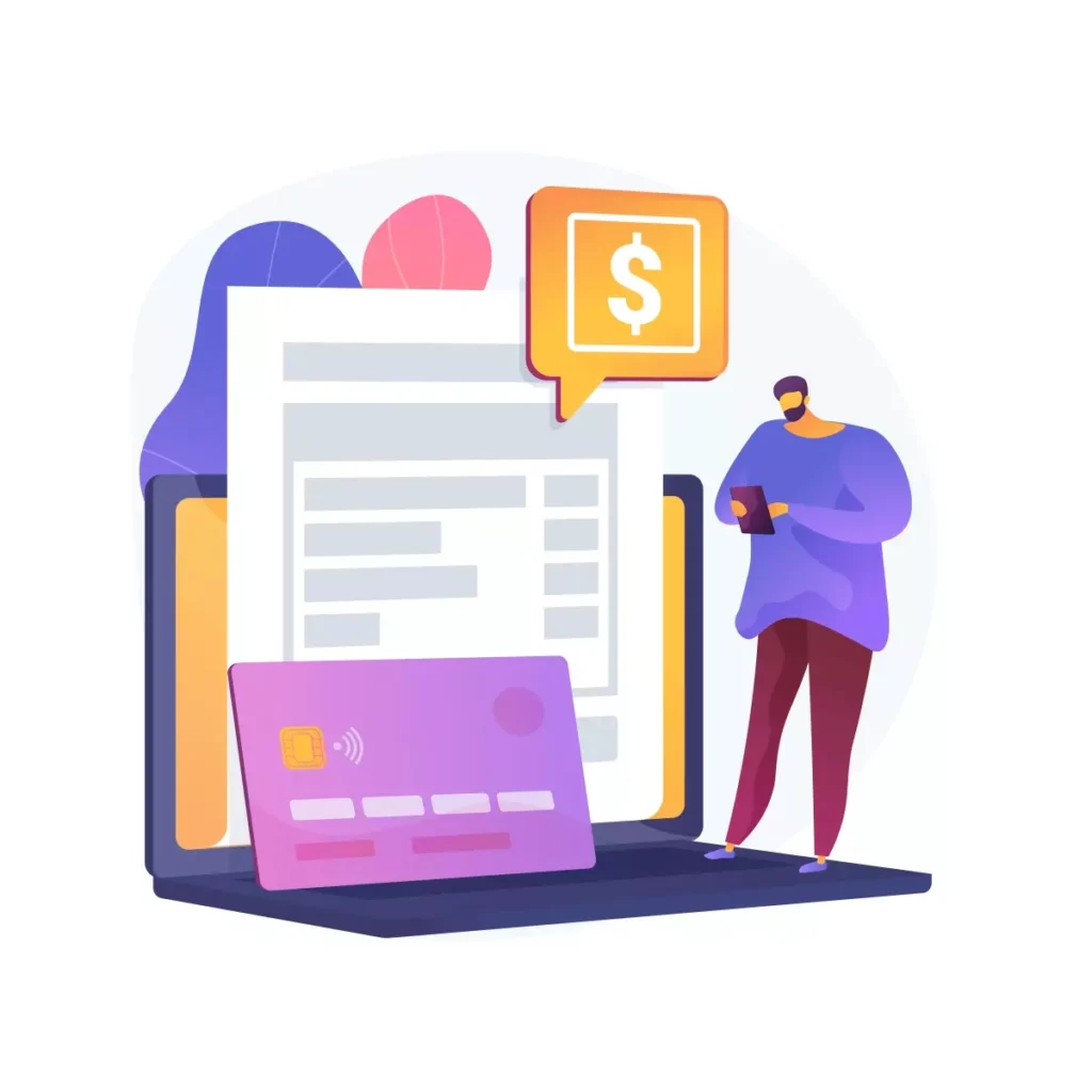 Imagem ilustrativa sobre como emitir DAE em atraso, destacando documentos, cartão de crédito e pessoa usando celular para regularizar pagamento. Essencial para quem precisa emitir DAE em atraso com facilidade e evitar multas.