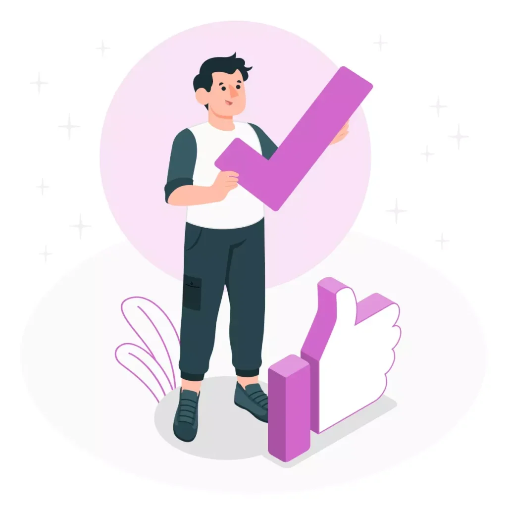 Ilustração de uma empregada afastada comemorando o recebimento do 13º salário, com símbolos de aprovação e sucesso relacionados ao trabalho e benefícios.