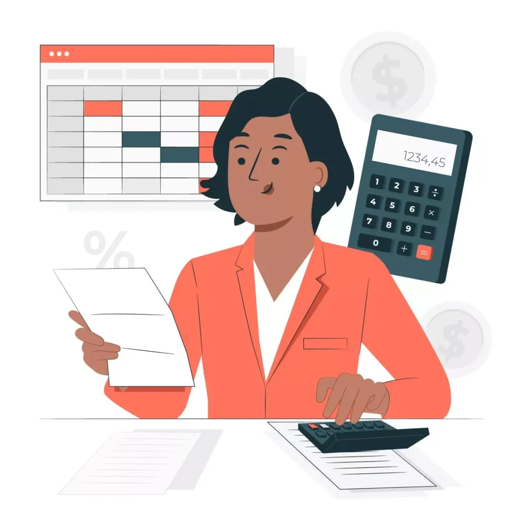 Ilustração representando obrigações do empregador doméstico em novembro, com três pessoas conectando peças de quebra-cabeça, simbolizando responsabilidades e organização.