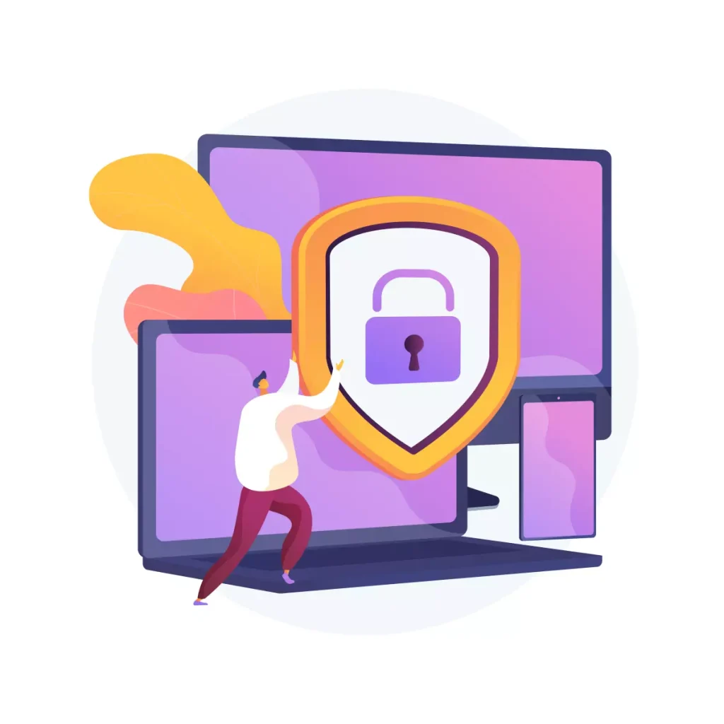Ilustração representando segurança digital voltada para mudança no acesso do e-social doméstico, destacando proteção de dados e acesso seguro na rotina doméstica.