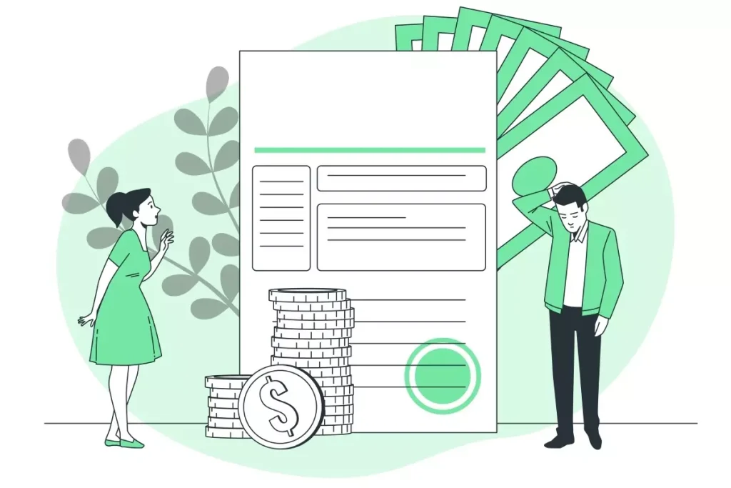 Imagem ilustrativa mostrando documento de declaração do IRPF 2024 da empregada doméstica, com dinheiro e símbolos fiscais, ideal para quem busca informações sobre o imposto de renda 2024 para empregadas domésticas.