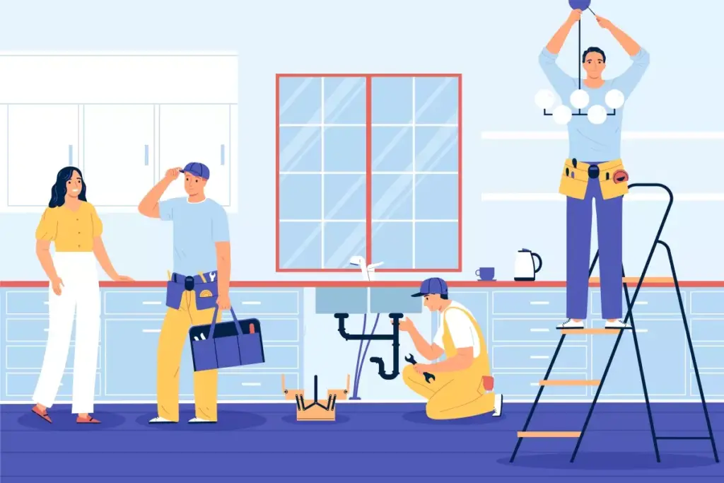 Imagem ilustrativa de um caseiro realizando tarefas domésticas, demonstrando a relação de um empregado doméstico com seu empregador, destacando a importância do profissional no cuidado da casa.