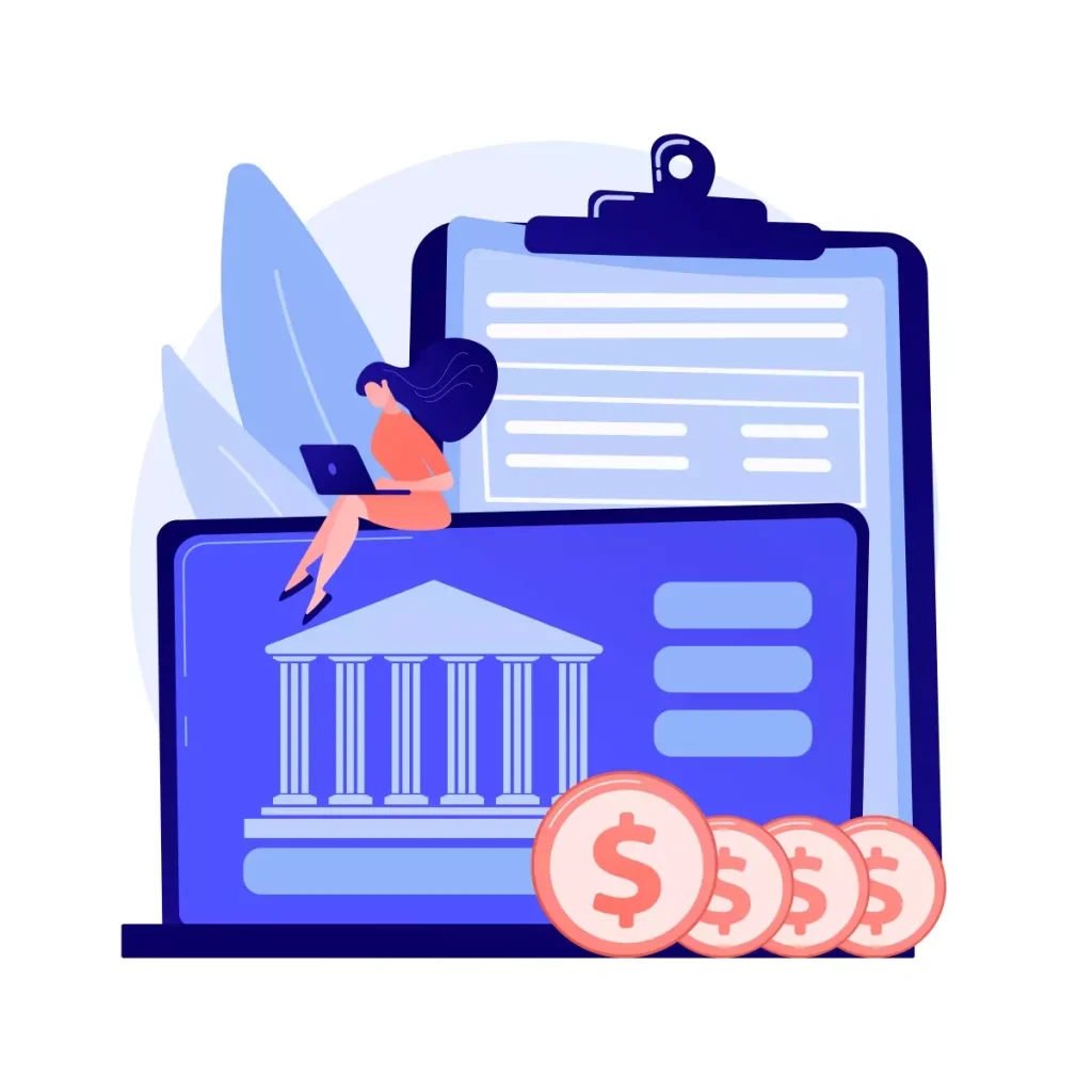 Ilustração representando cálculos de salário de domésticas em São Paulo para 2024, com moedas e documentos na tela, destacando as mudanças salariais.