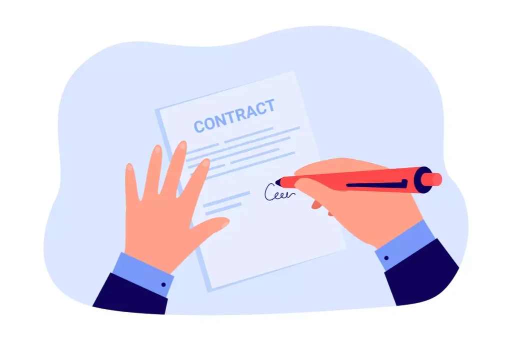 Pessoa assinando contrato de trabalho para empregada doméstica, documento importante para formalizar a contratação e garantir direitos trabalhistas.