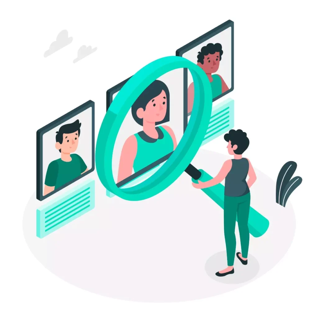 Imagem ilustrativa de pessoas buscando contratar uma empregada doméstica, com uma lista de candidatas e entrevistas sendo realizadas, ideal para quem quer saber onde contratar uma empregada doméstica.